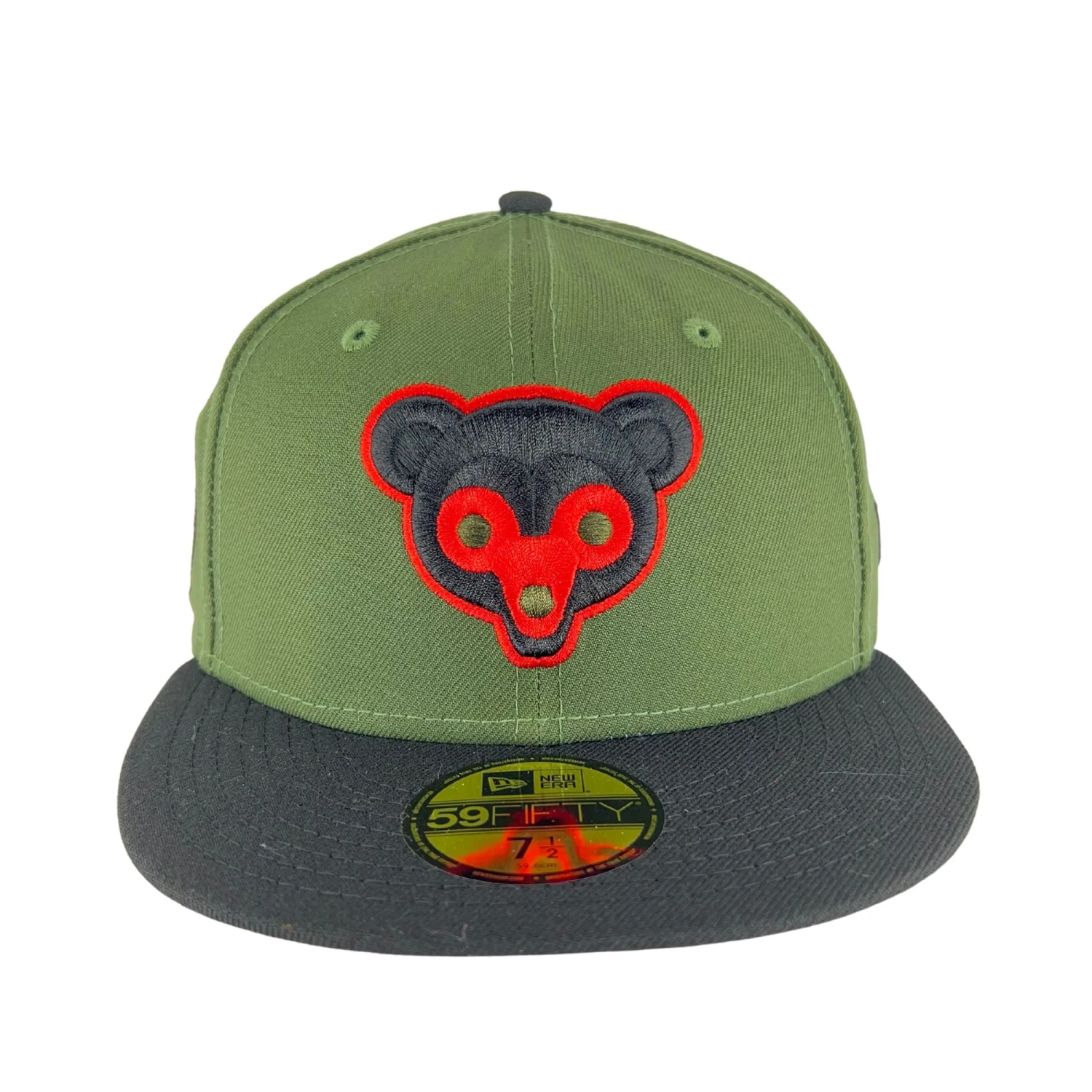 Chicago Cubs Rifle Green/Black New Era 59FIFTY Fitted Hat 4 Chicago Cubs Rifle Green/Black New Era 59FIFTY Fitted Hat - Image 2
