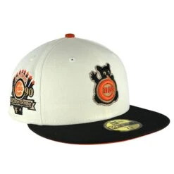 Chicago Cubs Chrome Black Waving Bear New Era 59FIFTY Fitted Hat