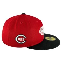 Chicago Cubs Red/Black/Green UV Script New Era 59FIFTY Fitted Hat -Hockey Store CUMHF385 5