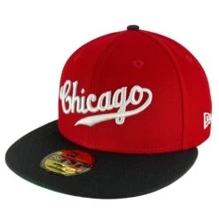 Chicago Cubs Red/Black/Green UV Script New Era 59FIFTY Fitted Hat -Hockey Store CUMHF385 6