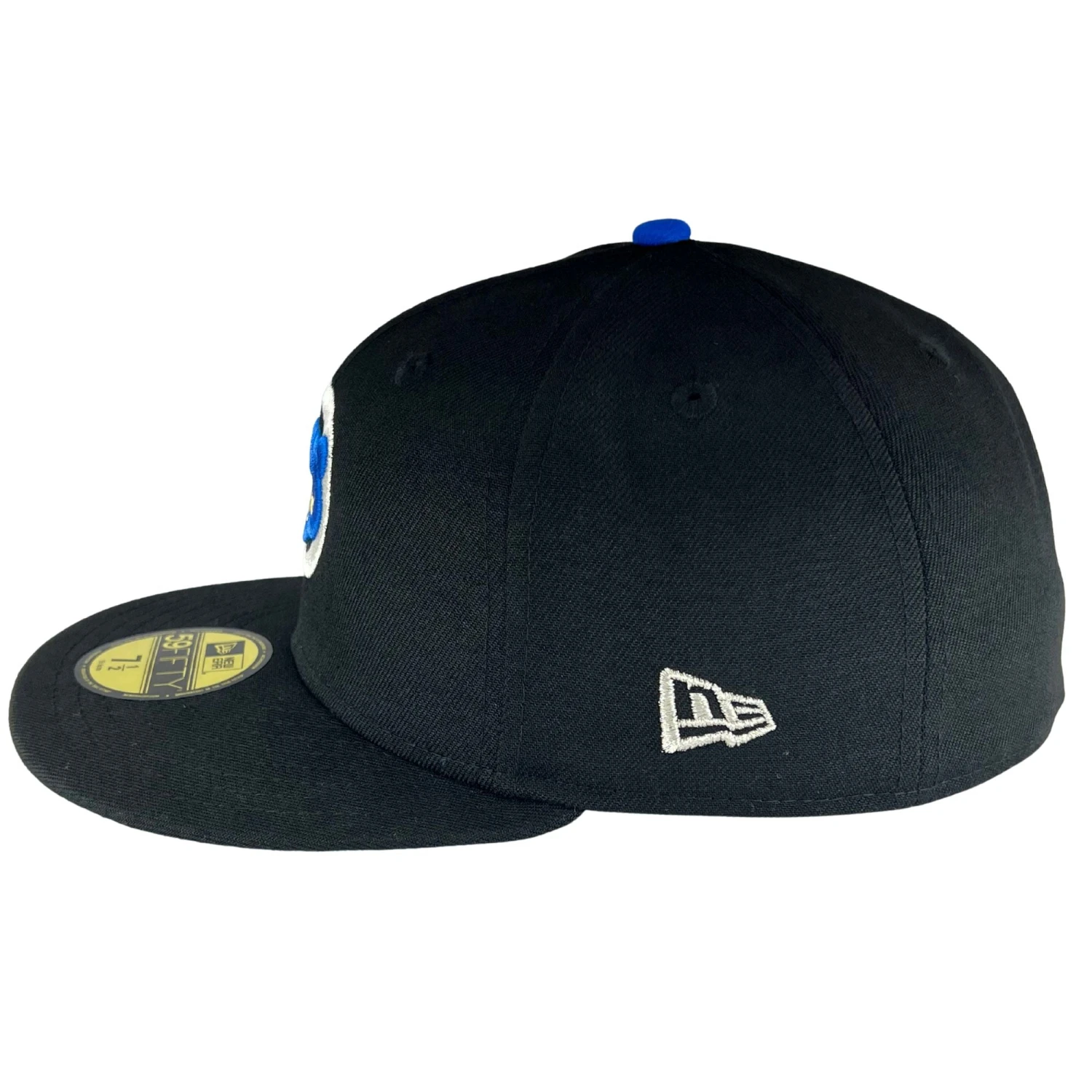 Chicago Cubs Black/Silver/Royal UV New Era 59FIFTY Fitted Hat 7 Chicago Cubs Black/Silver/Royal UV New Era 59FIFTY Fitted Hat - Image 5