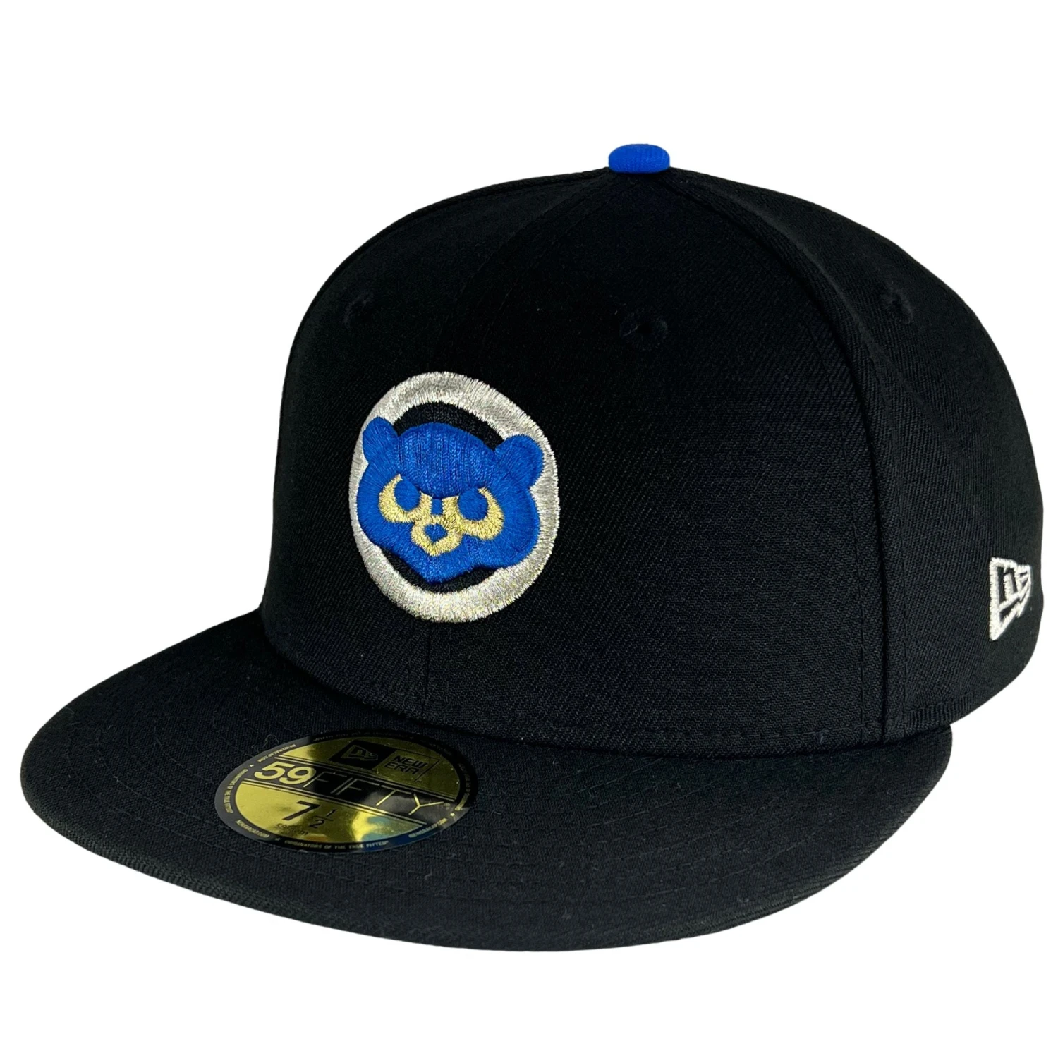 Chicago Cubs Black/Silver/Royal UV New Era 59FIFTY Fitted Hat 5 Chicago Cubs Black/Silver/Royal UV New Era 59FIFTY Fitted Hat - Image 3