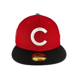 Chicago Cubs Red/Black/Sky UV New Era 59FIFTY Fitted Hat 10 Chicago Cubs Red/Black/Sky UV New Era 59FIFTY Fitted Hat -Hockey Store CUMHF394 6