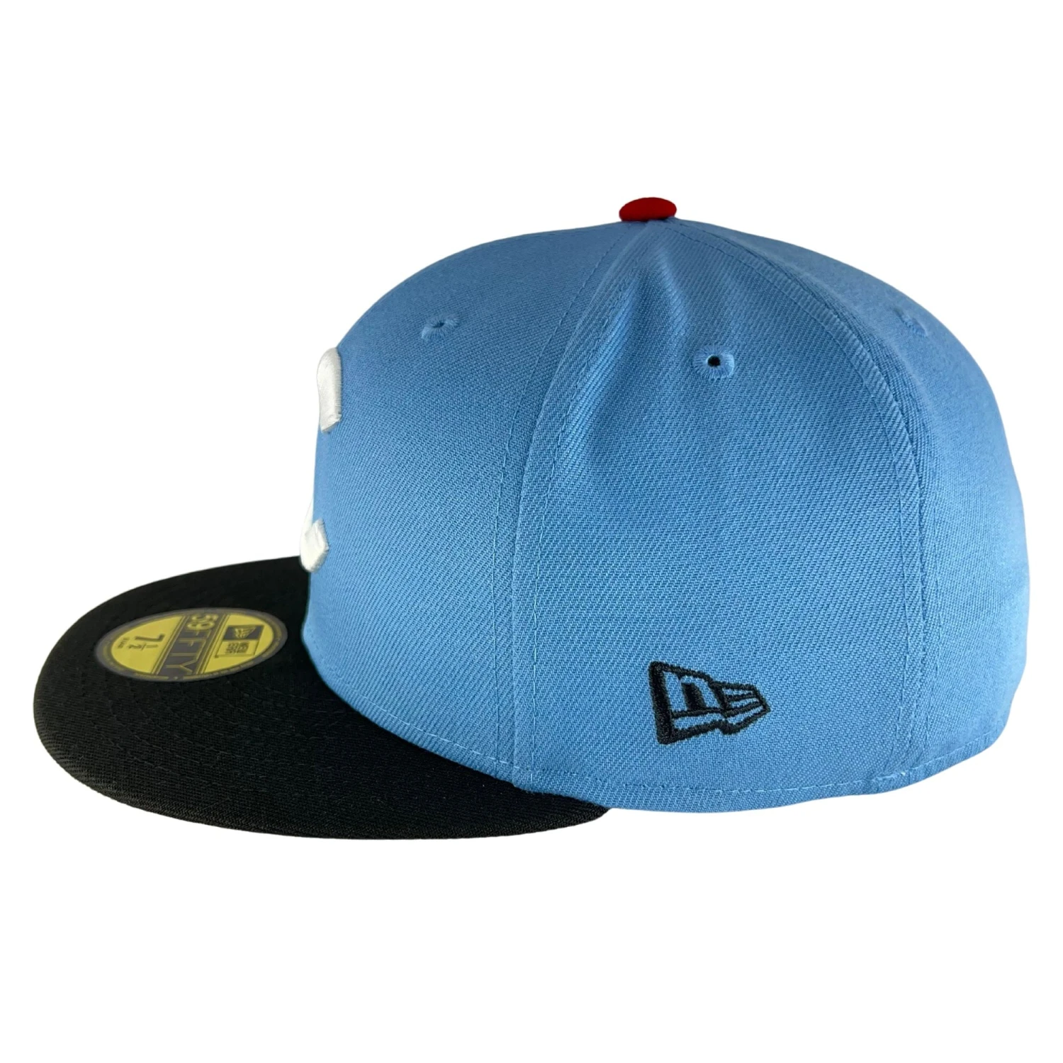 Chicago Cubs Sky/Black/Gray UV New Era 59FIFTY Fitted Hat 7 Chicago Cubs Sky/Black/Gray UV New Era 59FIFTY Fitted Hat - Image 5