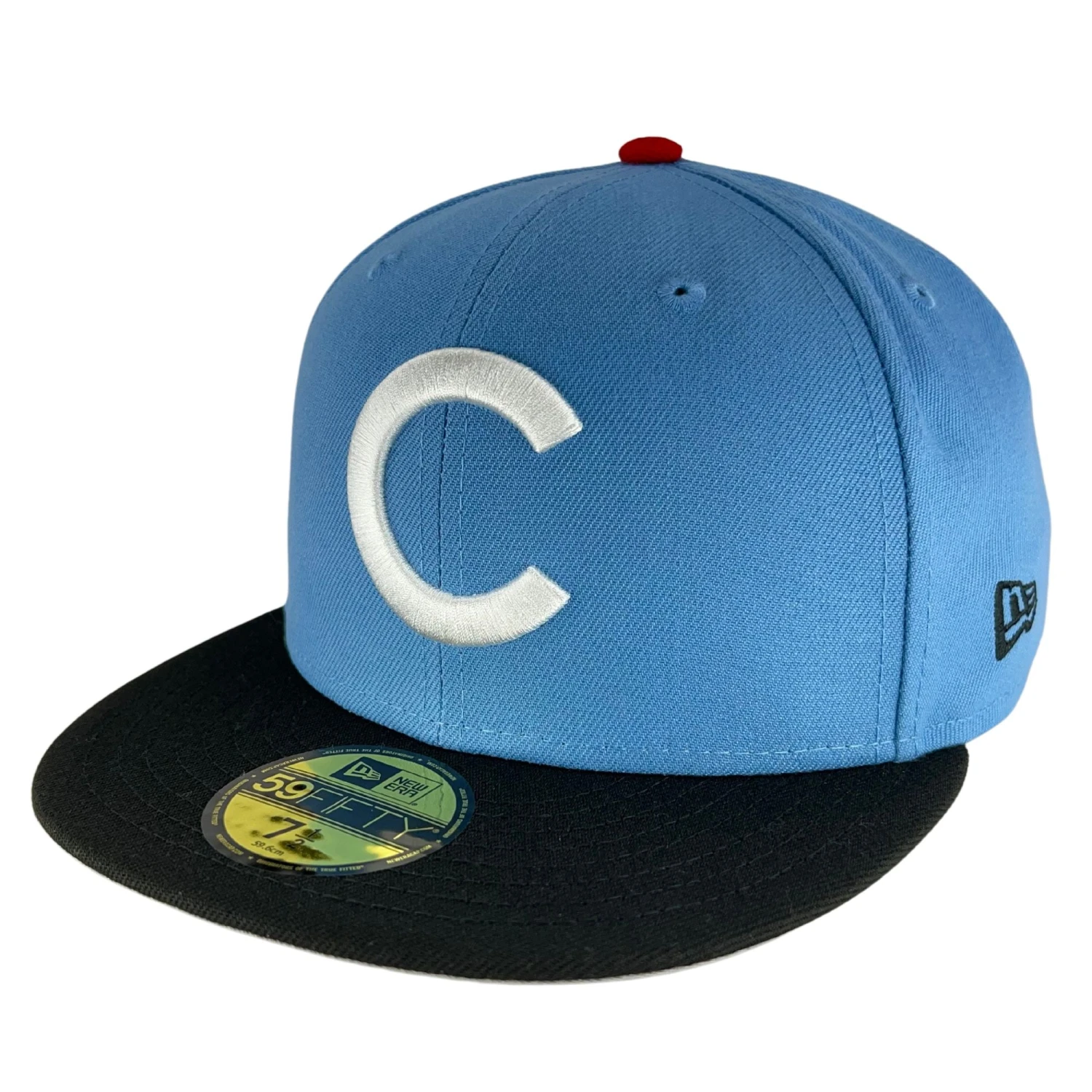 Chicago Cubs Sky/Black/Gray UV New Era 59FIFTY Fitted Hat 5 Chicago Cubs Sky/Black/Gray UV New Era 59FIFTY Fitted Hat - Image 3