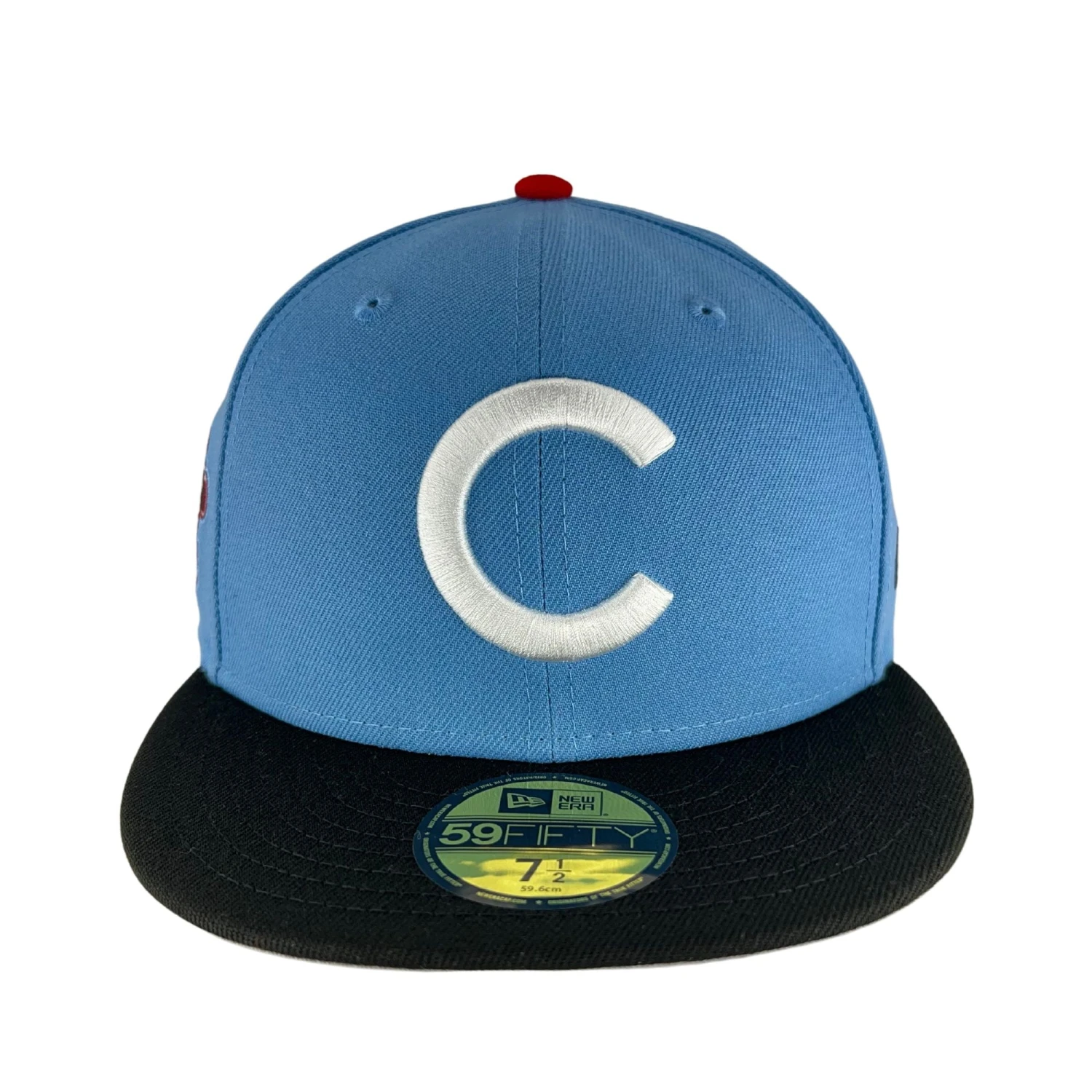 Chicago Cubs Sky/Black/Gray UV New Era 59FIFTY Fitted Hat 4 Chicago Cubs Sky/Black/Gray UV New Era 59FIFTY Fitted Hat - Image 2