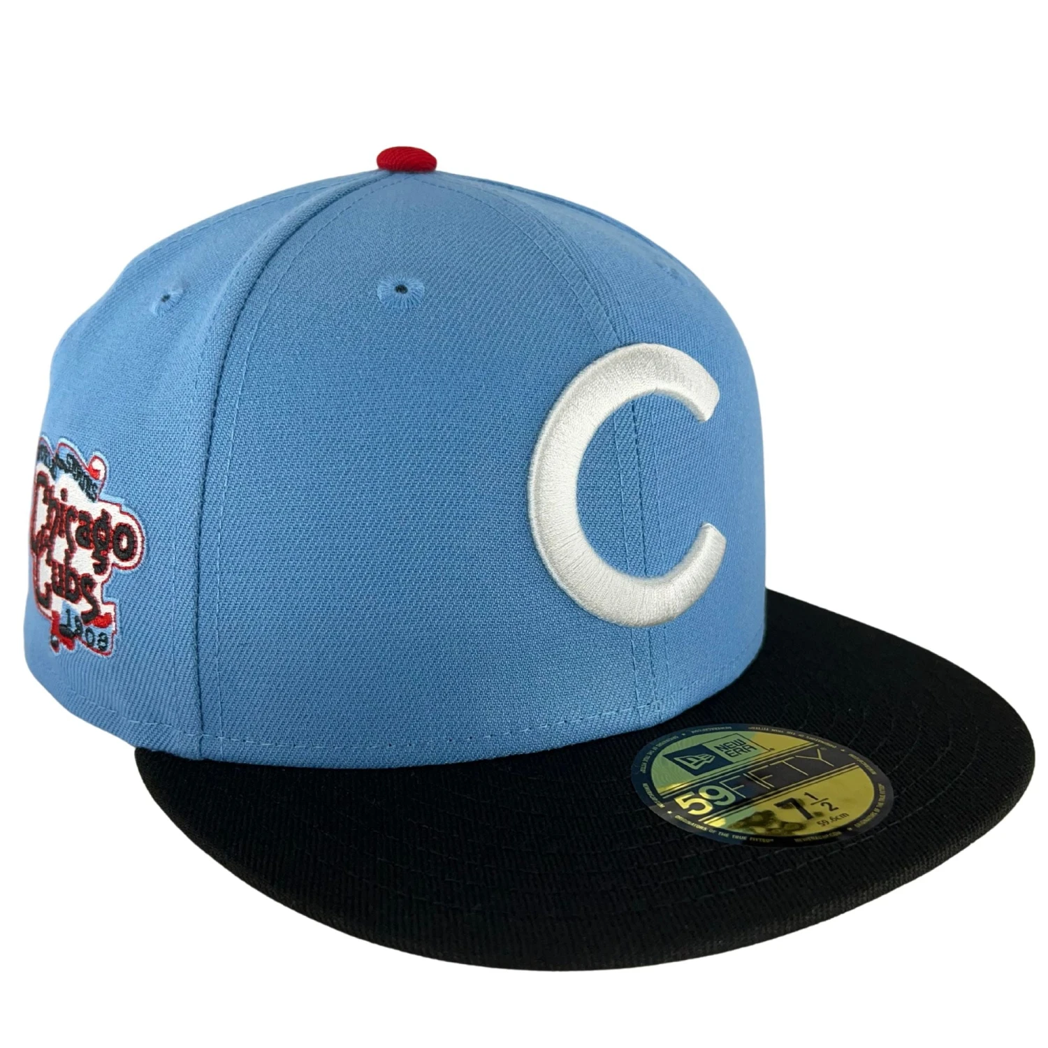 Chicago Cubs Sky/Black/Gray UV New Era 59FIFTY Fitted Hat 3 Chicago Cubs Sky/Black/Gray UV New Era 59FIFTY Fitted Hat