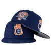 Chicago Cubs Navy Waving Bear New Era 59FIFTY Fitted Hat 2 Chicago Cubs Navy Waving Bear New Era 59FIFTY Fitted Hat -Hockey Store CUMHF409 5