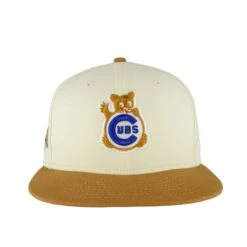 Chicago Cubs Beige Chrome Waving Bear New Era 59FIFTY Fitted Hat 12 Chicago Cubs Beige Chrome Waving Bear New Era 59FIFTY Fitted Hat -Hockey Store CUMHF411 2