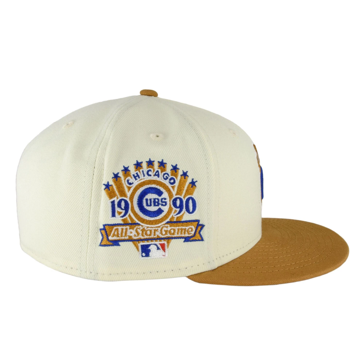 Chicago Cubs Beige Chrome Waving Bear New Era 59FIFTY Fitted Hat 7 Chicago Cubs Beige Chrome Waving Bear New Era 59FIFTY Fitted Hat - Image 5