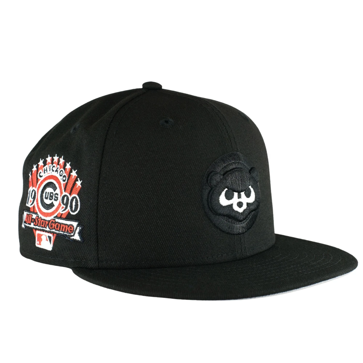 Chicago Cubs Black/Red 1990 ASG New Era 59FIFTY Fitted Hat 4 Chicago Cubs Black/Red 1990 ASG New Era 59FIFTY Fitted Hat - Image 2