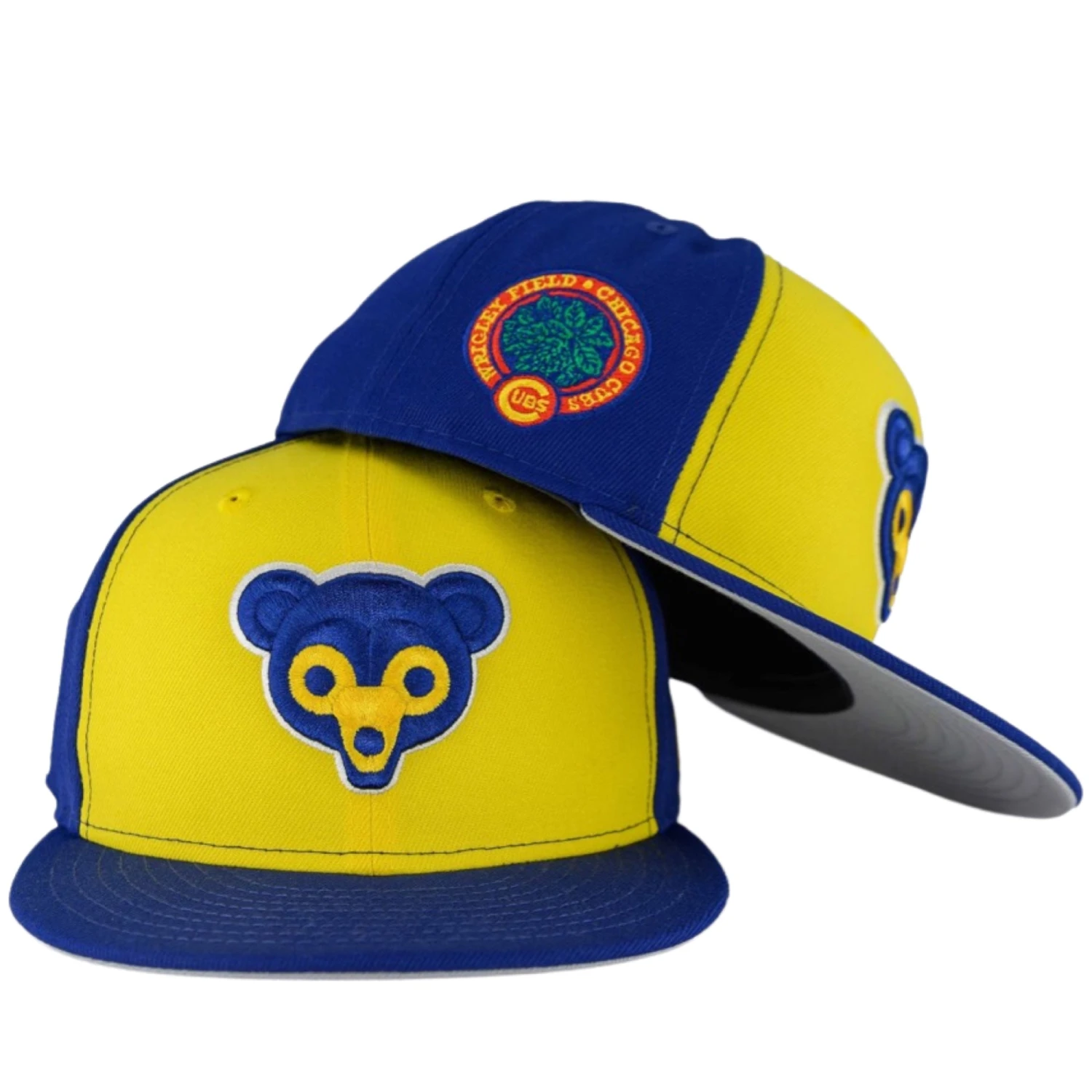 Chicago Cubs Blue Ink/Yellow/Grey UV New Era 59FIFTY Fitted Hat 3 Chicago Cubs Blue Ink/Yellow/Grey UV New Era 59FIFTY Fitted Hat