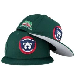 Chicago Cubs Dark Green/Grey UV 100 Years New Era 59FIFTY Fitted Hat