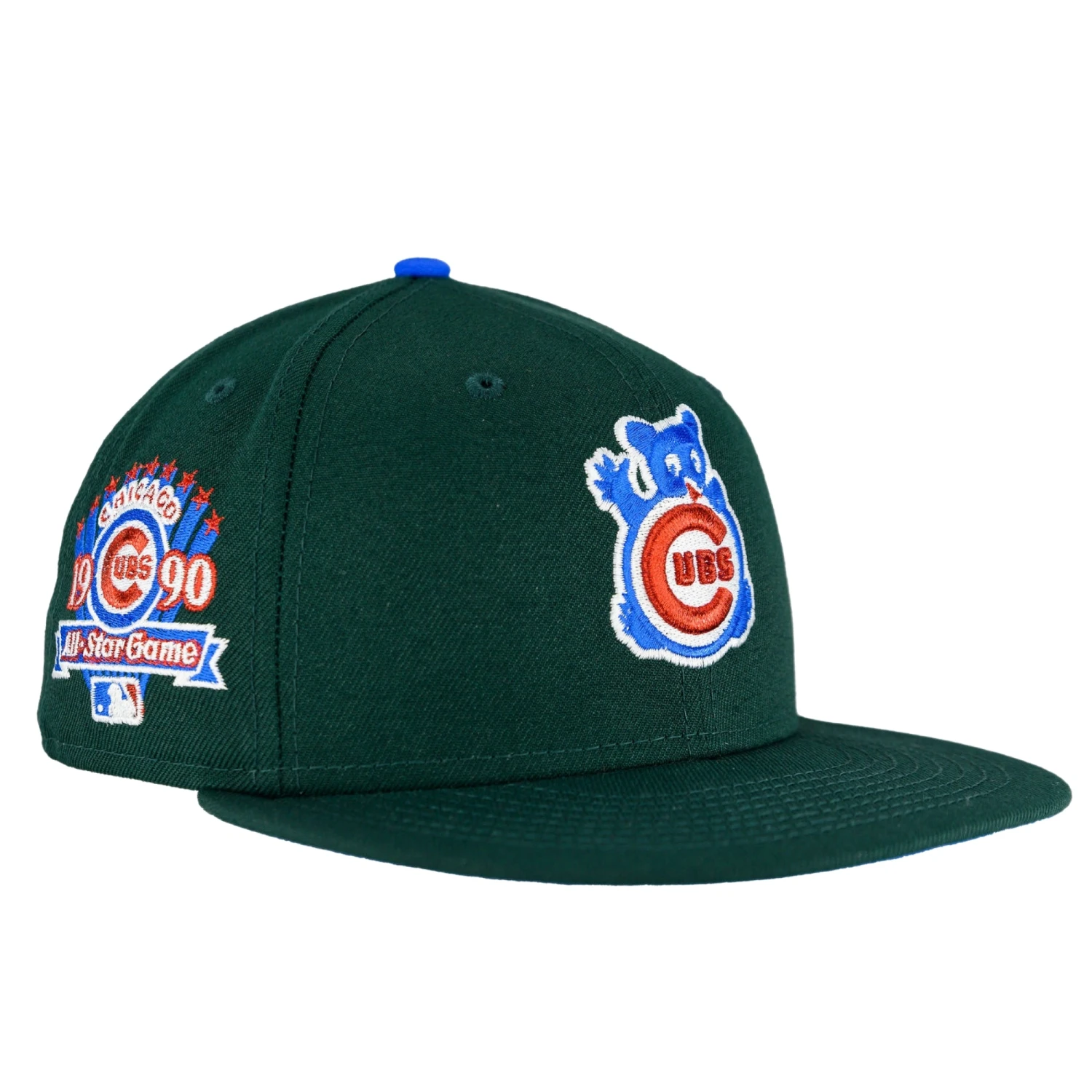 Chicago Cubs Dark Green/UV Bead Royal 1990 ASG New Era 59FIFTY Fitted Hat 4 Chicago Cubs Dark Green/UV Bead Royal 1990 ASG New Era 59FIFTY Fitted Hat - Image 2
