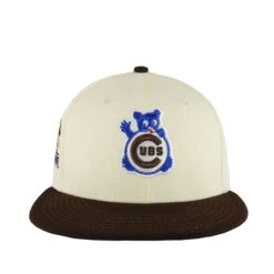 Chicago Cubs Chrome/Burnt Wood Waving Bear 1990ASG New Era 59FIFTY Fitted Hat -Hockey Store CUMHF454 6