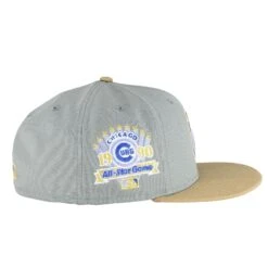 Chicago Cubs Misty Grey/Khaki Waving Bear 1990ASG New Era 59FIFTY Fitted Hat -Hockey Store CUMHF458 7