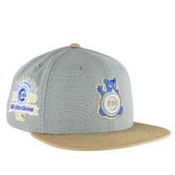 Chicago Cubs Misty Grey/Khaki Waving Bear 1990ASG New Era 59FIFTY Fitted Hat -Hockey Store CUMHF458 8