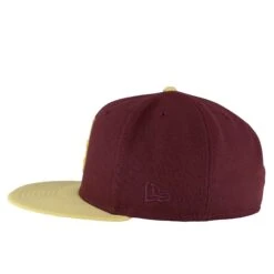 Chicago Cubs Maroon/Vegas Gold 1990 ASG New Era 59FIFTY Fitted Hat -Hockey Store CUMHF459 5