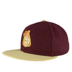 Chicago Cubs Maroon/Vegas Gold 1990 ASG New Era 59FIFTY Fitted Hat -Hockey Store CUMHF459 7