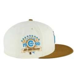 Chicago Cubs Chrome/Toasted Peanut Waving Bear 1990ASG New Era 59FIFTY Fitted Hat -Hockey Store CUMHF462 1