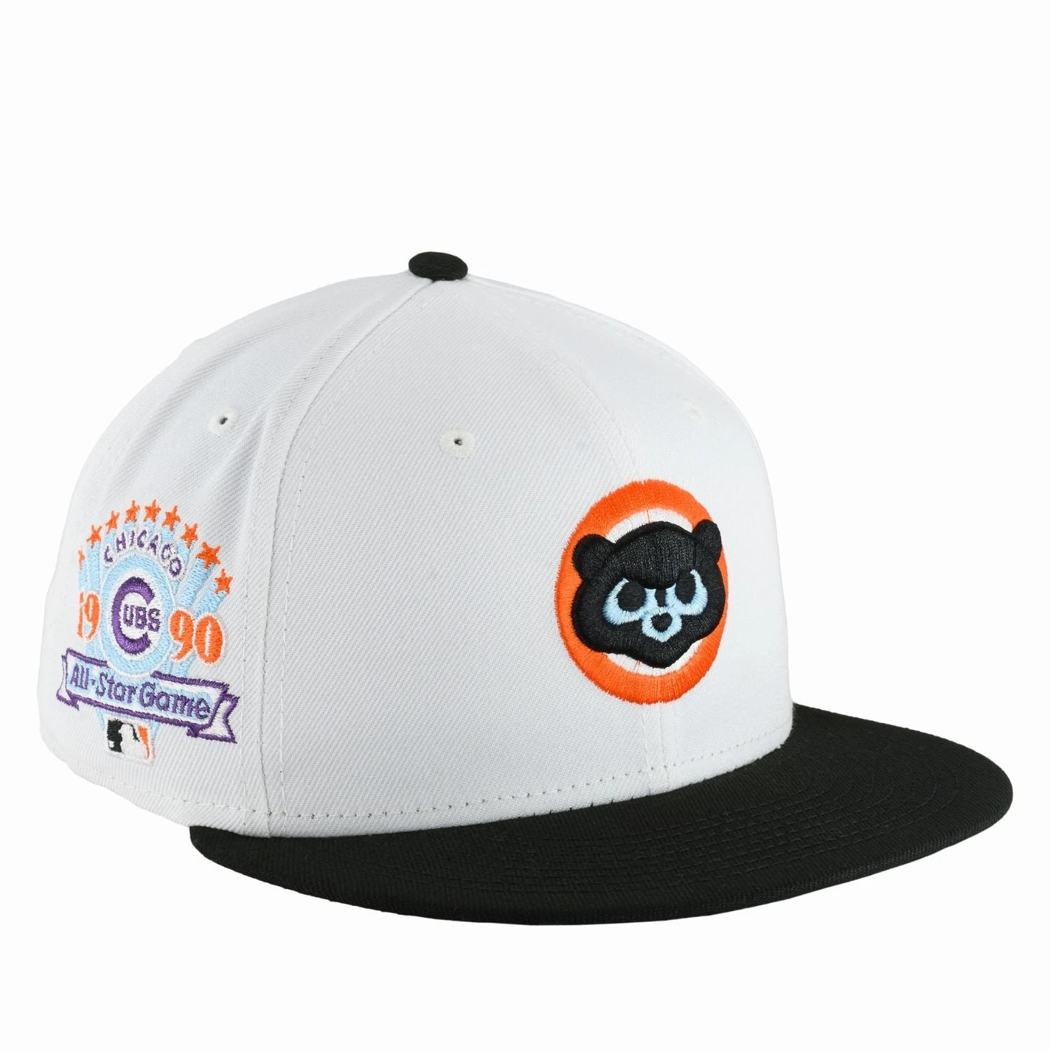 Chicago Cubs Optic White/Black 1990 ASG New Era 59FIFTY Fitted Hat 4 Chicago Cubs Optic White/Black 1990 ASG New Era 59FIFTY Fitted Hat - Image 2