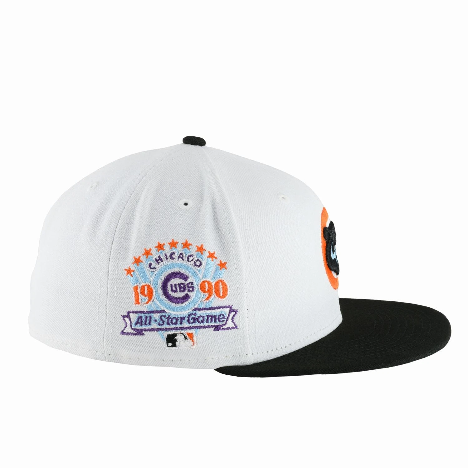 Chicago Cubs Optic White/Black 1990 ASG New Era 59FIFTY Fitted Hat 7 Chicago Cubs Optic White/Black 1990 ASG New Era 59FIFTY Fitted Hat - Image 5
