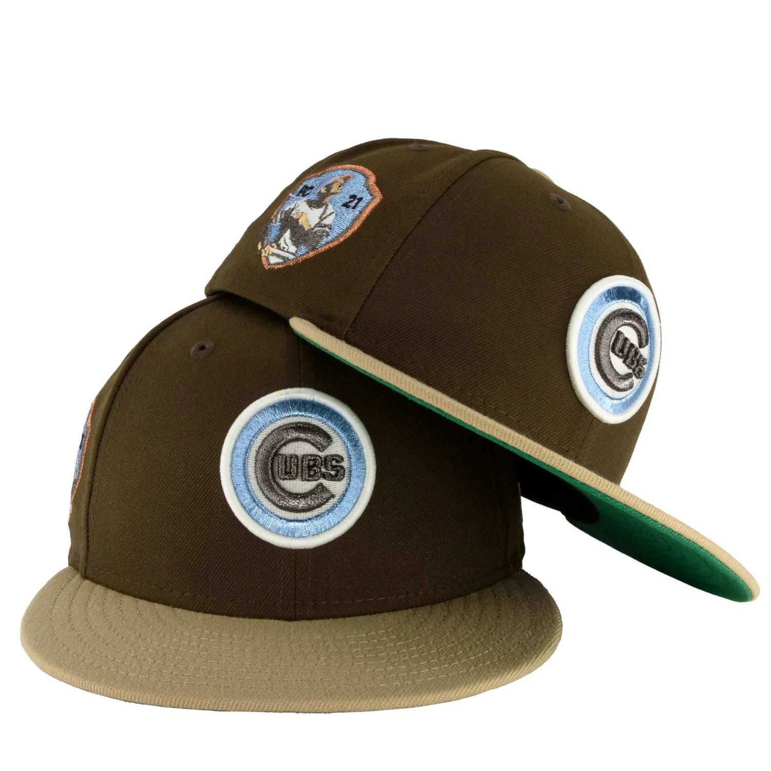 Chicago Cubs Walnut Camel New Era 59FIFTY Fitted Hat 3 Chicago Cubs Walnut Camel New Era 59FIFTY Fitted Hat