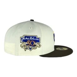 Chicago Cubs Chrome White/Walnut Brown JR 50th New Era 59FIFTY Fitted Hat -Hockey Store CUMHF482 6