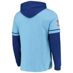 Chicago Cubs '47 Light Blue Trifecta Shortstop Pullover Men's Hoodie -Hockey Store CUMHS124 3