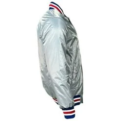 Chicago Cubs Grey Vintage Starter Jacket 10 Chicago Cubs Grey Vintage Starter Jacket -Hockey Store CUMJ094 4