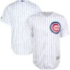 Chicago Cubs Men's Majestic Home Pinstripe Replica Jersey -Hockey Store CUMRJ009 majestic front back