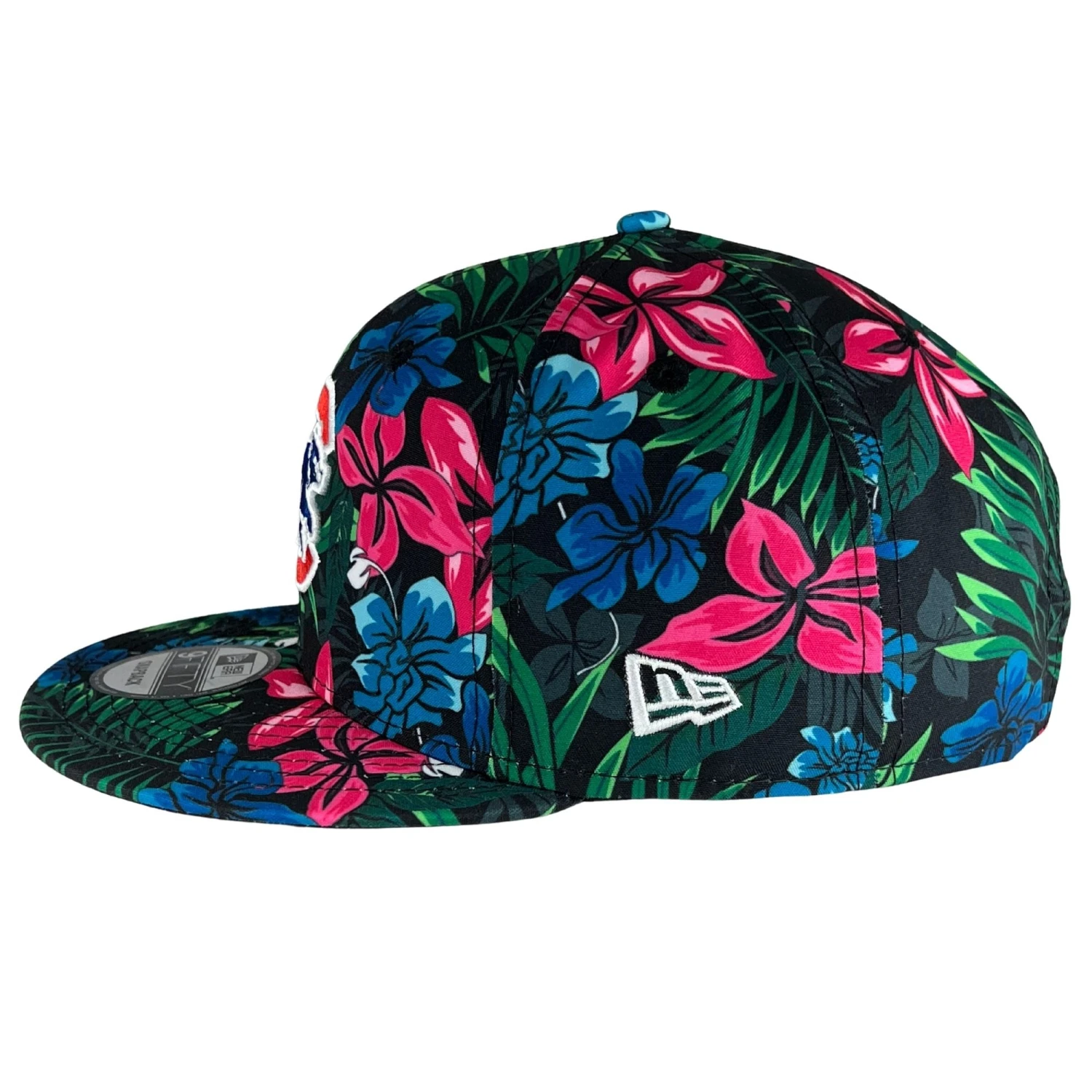 NEW ERA Chicago Cubs Black Floral Pattern Crawl Bear Snapback Hat 5 NEW ERA Chicago Cubs Black Floral Pattern Crawl Bear Snapback Hat - Image 3