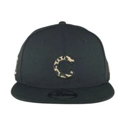 Chicago Cubs Cheetah Logo New Era 9FIFTY Black Snapback Hat -Hockey Store CUMSH069 5