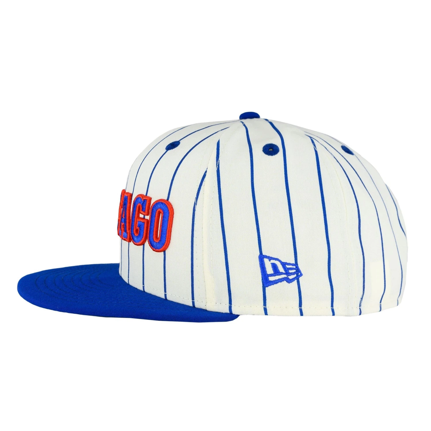 Chicago Cubs Cooperstown 1979 Chrome Pinstripe New Era 9FIFTY Snapback Hat 7 Chicago Cubs Cooperstown 1979 Chrome Pinstripe New Era 9FIFTY Snapback Hat - Image 5