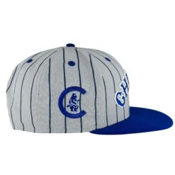 Chicago Cubs Cooperstown 1914 Grey/UV Navy New Era 9FIFTY Snapback Hat -Hockey Store CUMSH083 4