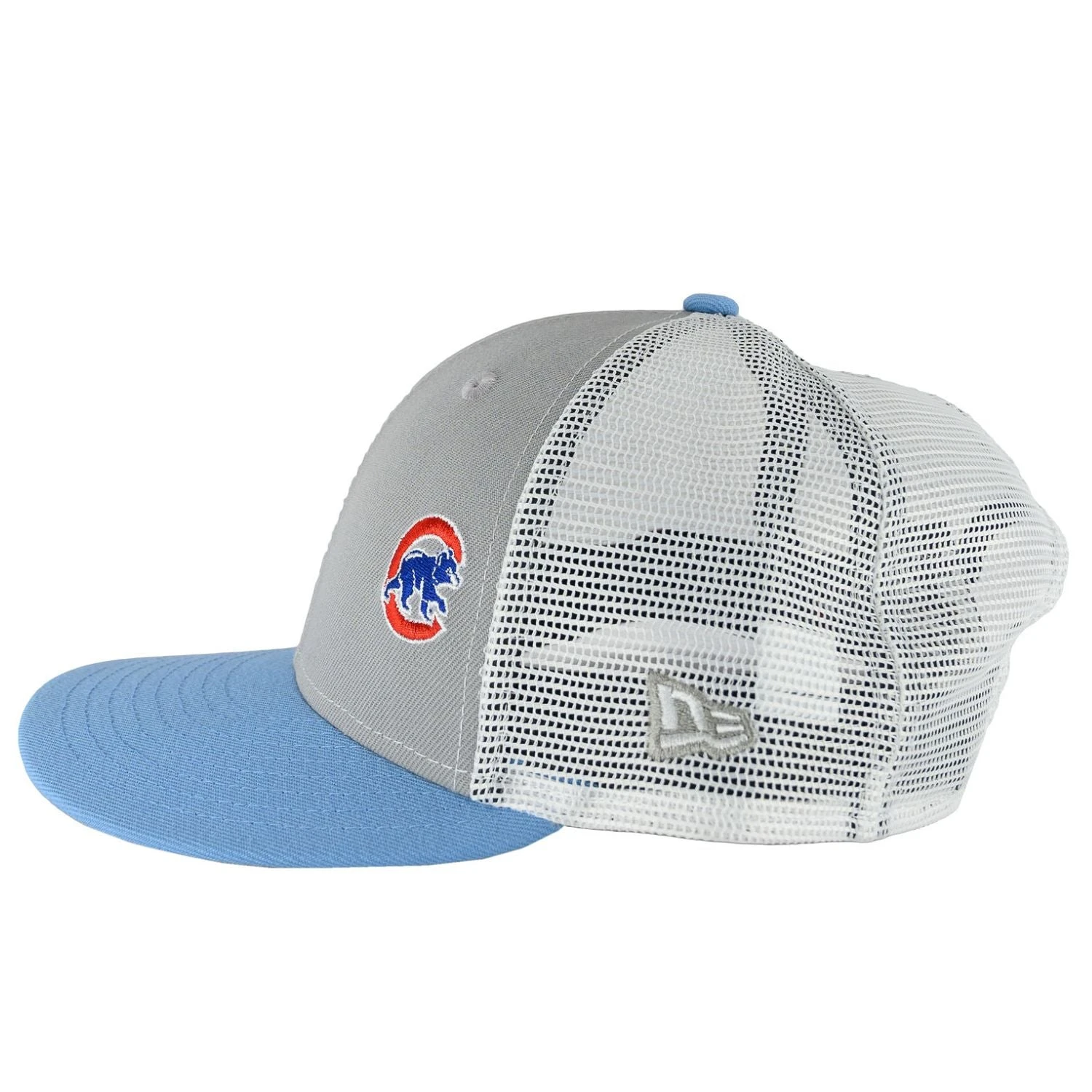 Chicago Cubs Grey Sky New Era 9FIFTY Low Profile Mesh Back Hat 7 Chicago Cubs Grey Sky New Era 9FIFTY Low Profile Mesh Back Hat - Image 5