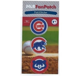 Chicago Cubs MLB FanPatch 3 Pack Stickers 3 Chicago Cubs MLB FanPatch 3 Pack Stickers