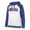47 Chicago Cubs Women's White And Royal Callback Revolve Hoodie -Hockey Store CUWHS00104 0