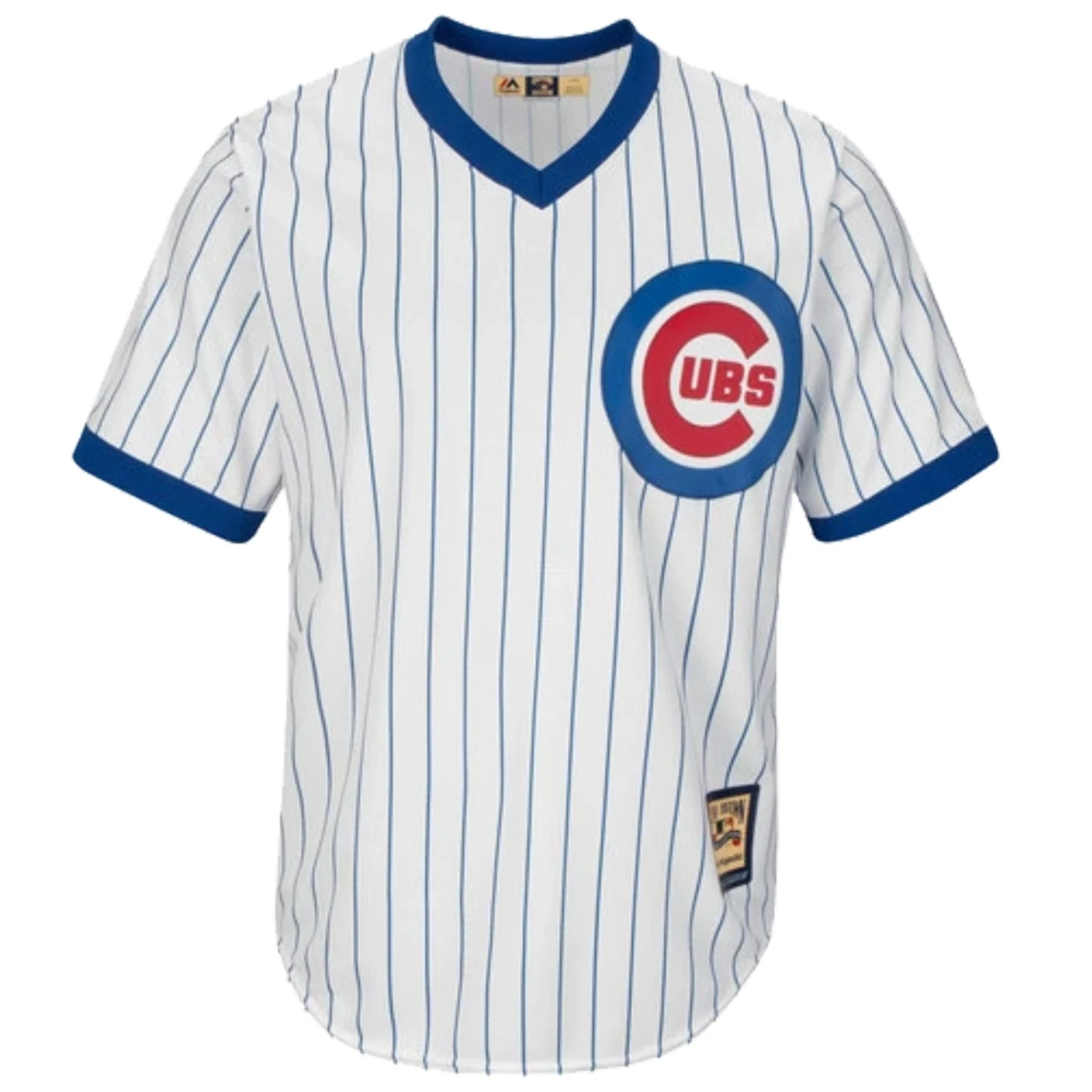 Fanatics Andre Dawson Chicago Cubs Cooperstown White Pinstripe V-Neck Home Men's Jersey 5 Fanatics Andre Dawson Chicago Cubs Cooperstown White Pinstripe V-Neck Home Men's Jersey - Image 3