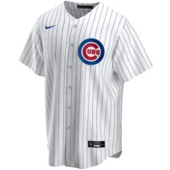 Nike Chicago Cubs Home Pinstripe Men's Custom Replica Jersey 7 Nike Chicago Cubs Home Pinstripe Men's Custom Replica Jersey -Hockey Store Cubs Nike Mens Custom Jersey front