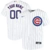 Fanatics Chicago Cubs Youth Nike Custom Home Pinstripe Replica Jersey -Hockey Store Custom Your Name Youth Nike Home Jersey front back