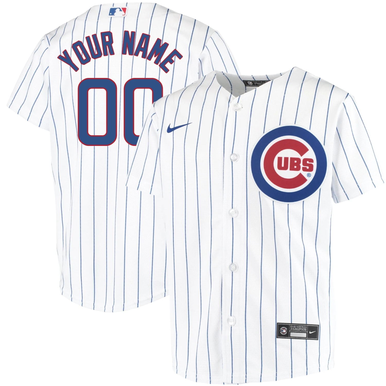 Fanatics Chicago Cubs Youth Nike Custom Home Pinstripe Replica Jersey 3 Fanatics Chicago Cubs Youth Nike Custom Home Pinstripe Replica Jersey