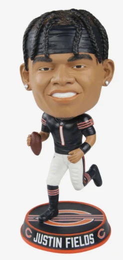 FOCO Justin Fields Chicago Bears Home Jersey Bighead Bobblehead