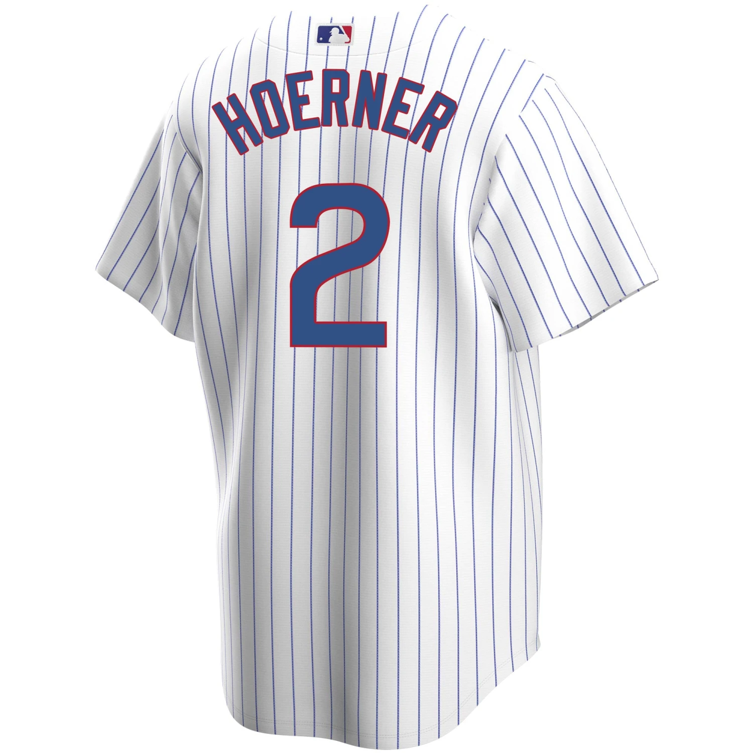 Nike Nico Hoerner Chicago Cubs Home Pinstripe Men's Replica Jersey 4 Nike Nico Hoerner Chicago Cubs Home Pinstripe Men's Replica Jersey - Image 2