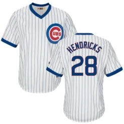 Fanatics Kyle Hendricks Chicago Cubs Cooperstown White Pinstripe V-Neck Home Men's Jersey