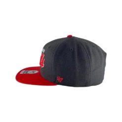 Chicago Bulls Black/Red Crosstown Two-Toned Script Captain Snapback Hat -Hockey Store IMG 4133