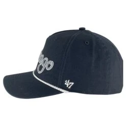 '47 BRAND Chicago White Sox Black Overhand Rope Script Snapback Hat -Hockey Store IMG 4255