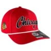 '47 BRAND Chicago Blackhawks Red Overhand Rope Script Snapback Hat -Hockey Store IMG 4268