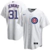 Nike Fergie Jenkins Chicago Cubs Home Pinstripe Men's Replica Jersey -Hockey Store JENKINS 31 Home front back