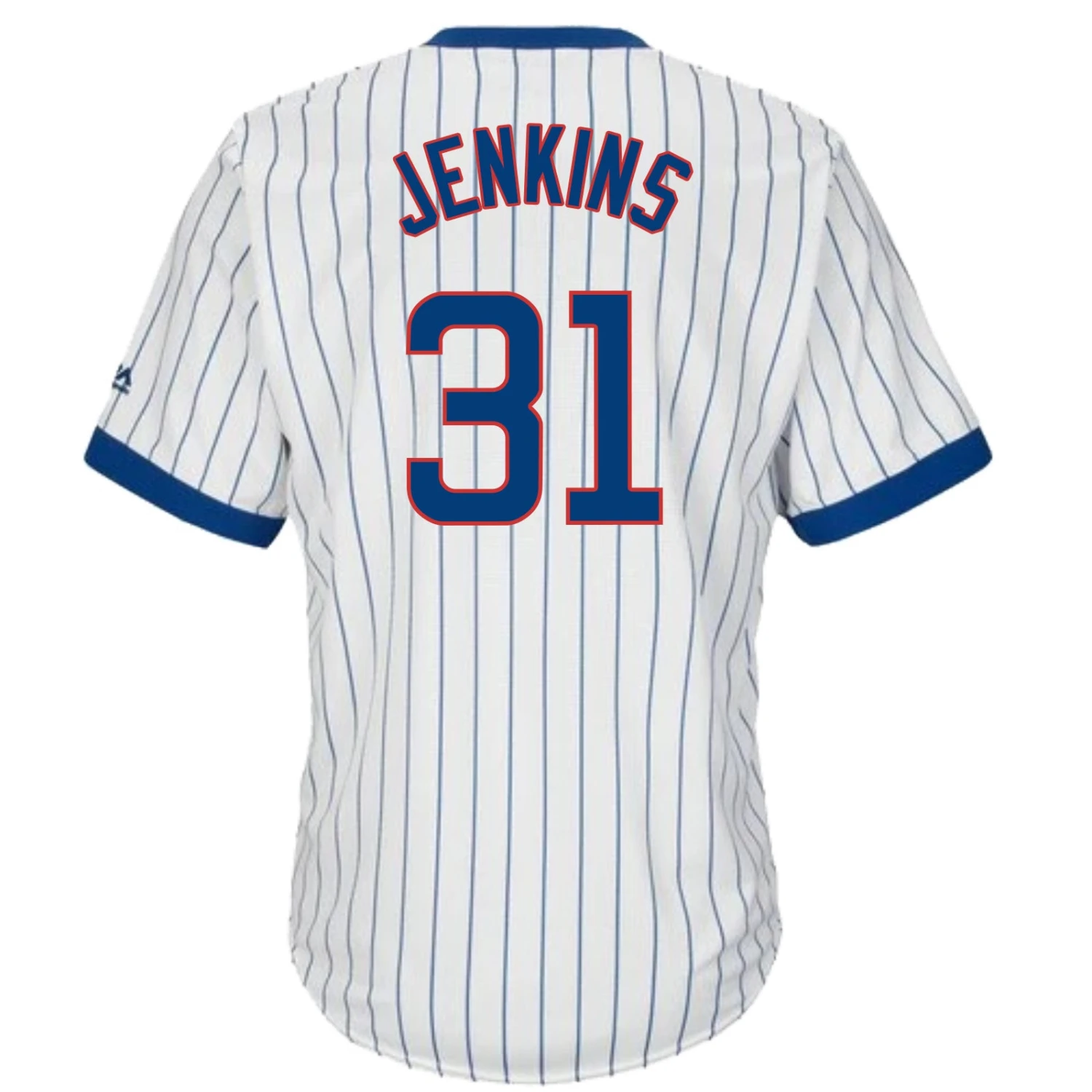 Fanatics Fergie Jenkins Chicago Cubs Cooperstown White Pinstripe V-Neck Home Men's Jersey 4 Fanatics Fergie Jenkins Chicago Cubs Cooperstown White Pinstripe V-Neck Home Men's Jersey - Image 2